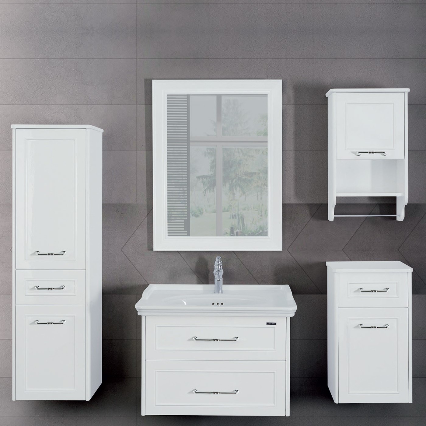 Frame 1000 Beyaz-Altın (FRA1000.BS + FRA1000.MR) (3 HISSE)